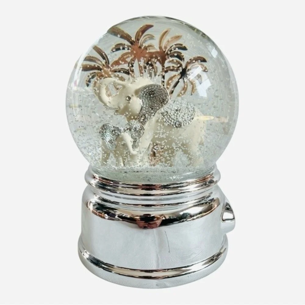 Things Remembered 2013 Musical Elephant Snow Globe 6.7